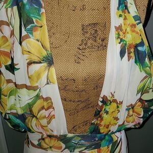 Biege floral sundress 